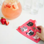 Dishcloth Swedish Cats Meow with juice