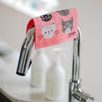 Dishcloth Swedish Cats Meow at the sink