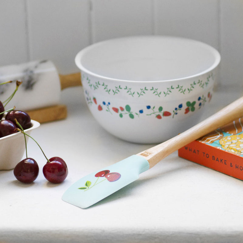 Spatula Cherries with bowl