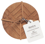 Danica Coasters Wood Geo Set of 4