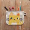Danica Pouch with Zipper Large Cat Meow