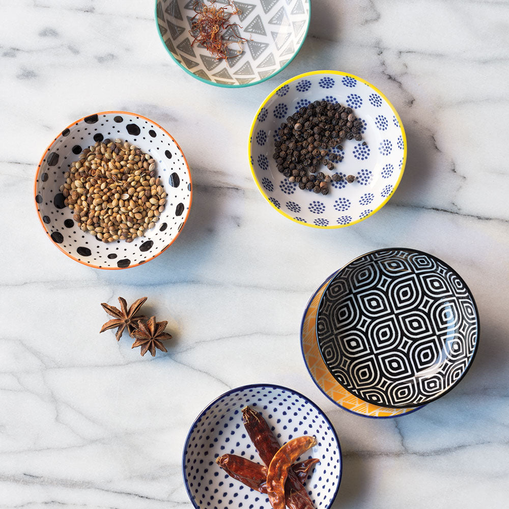 Bits & Dots Pinch Bowls (Set of 6), Now Designs by Danica
